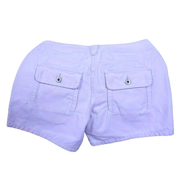 Tommy Hilfiger Women's Pink Chino Shorts Size 2 Flat Front Cotton - Picture 3 of 5